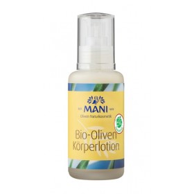 MANI Organic Olive Body Lotion, 100 ml dispenser